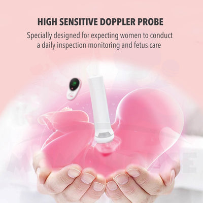 Premium Fetal Doppler Heart Detector Monitor With Memory Pregnant Women Home Medical Fetal Rate Detector Degupan Bayi