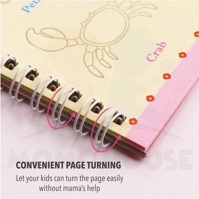 (Free Pens) 4 Book Magic Writing Copybook Calligraphy Writing Book For Kid Buku Latihan