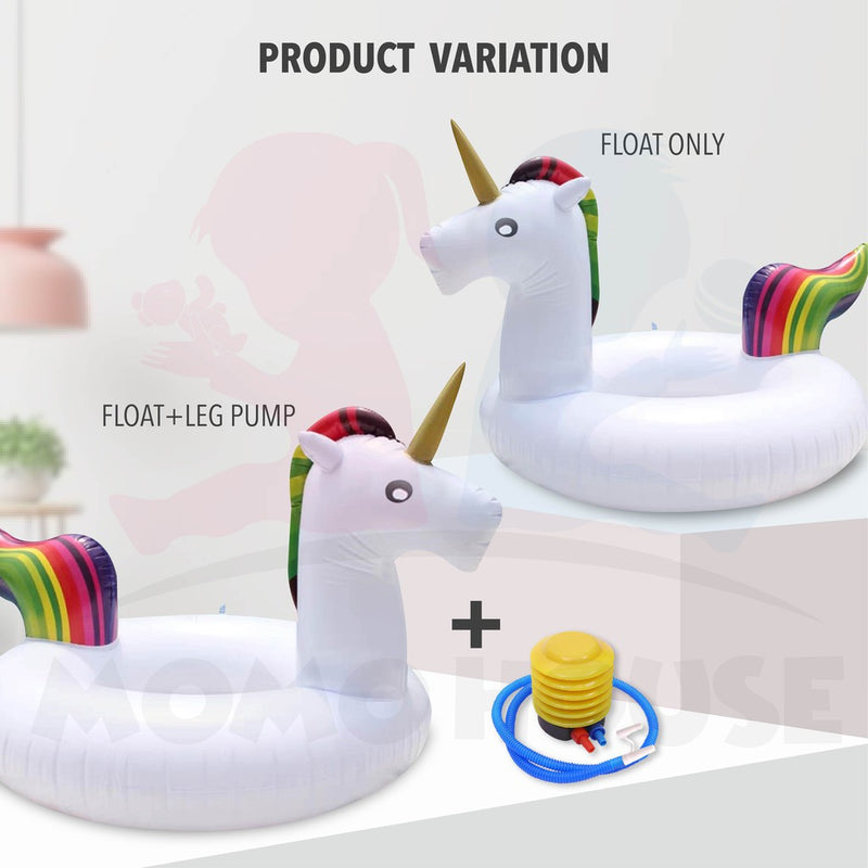 Baby Kids Inflatable Swimming Ring Toddler Float Boat Ring With Seat Pelampung Bayi - Unicorn Design