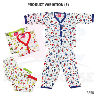 Newborn Baju Baby Infant Suit Car Design Baju Baby (1pcs = Baju + Seluar) (Random Pick)(3852 & 3853 & 3854)