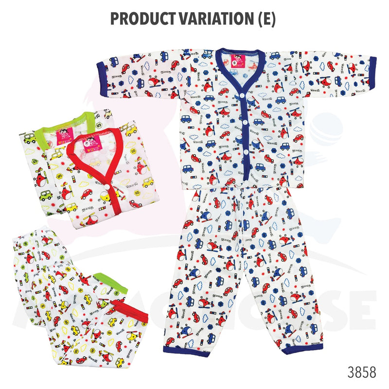 Newborn Baju Baby Infant Suit Car Design Baju Baby (1pcs = Baju + Seluar) (Random Pick)(3852 & 3853 & 3854)