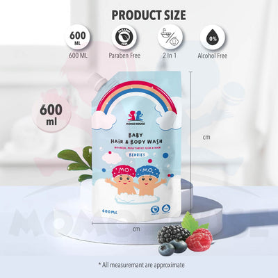 600ML Momo House Baby Shampoo Head To Toe Wash Body Wash & Hair Wash