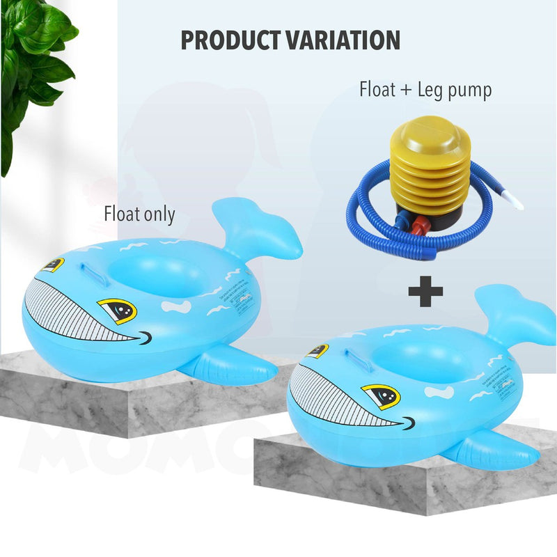 Baby Kids Inflatable Swimming Ring Toddler Float Boat Ring With Seat Pelampung Bayi - Shark Design