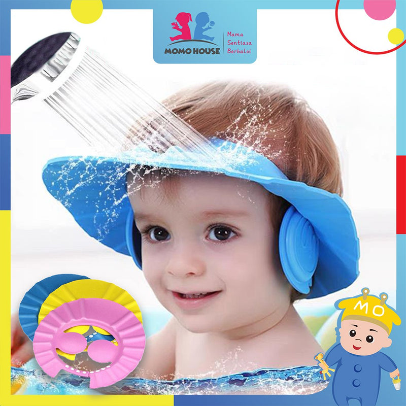 Adjustable Shower Caps Wash Hair Cap Children Shampoo Cap Ear Protection Baby Shower Shield Hat