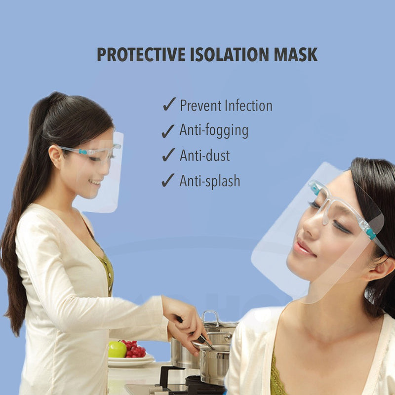 Face Shield Waterproof and Anti-fog Dental Face Shield Anti-fog Mask Protective Isolation Glasses