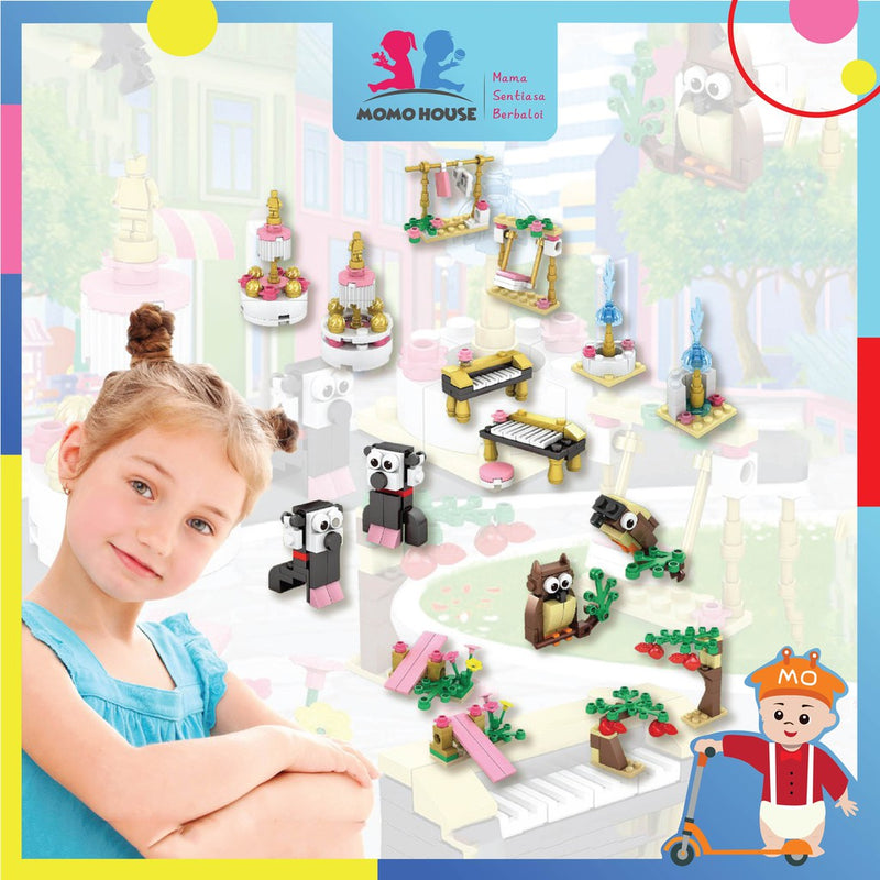 Building Blocks Assembling Brick Game Toy Modern Girl Puzzle Puzzle Children Assembling Princess