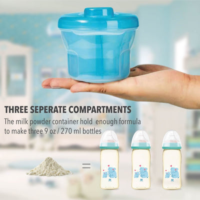 Portable Milk Powder Container 3 Section Bekas Susu Tepung