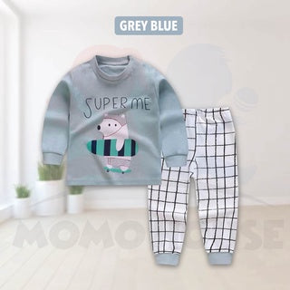 Newborn Pyjamas Baby Sleepsuit Long Sleeve Set Baju Tidur (BM003)