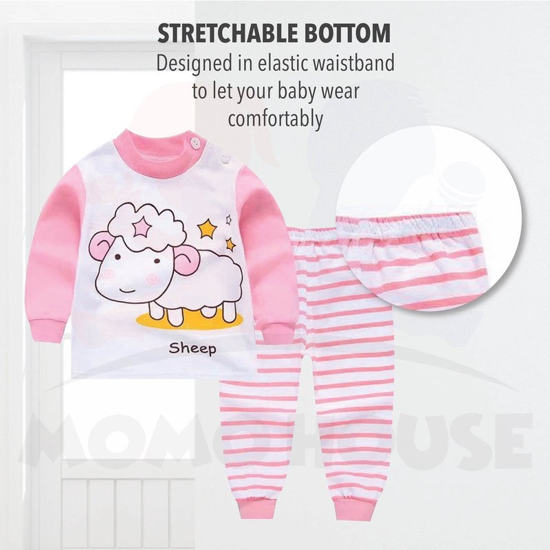 Newborn Pyjamas Baby Sleepsuit Long Sleeve Set (BM003)