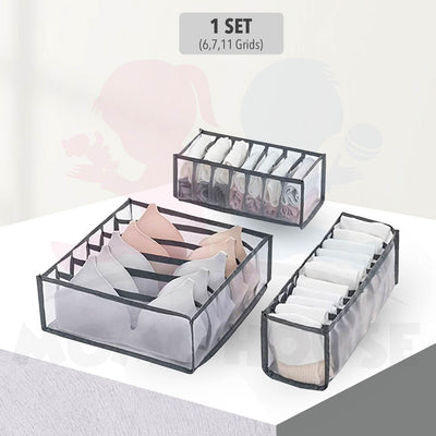 Household Underwear Storage Box Foldable Socks Bra Storage Bra Organzier Panties Organizer Tempat Simpan Baju Dalam