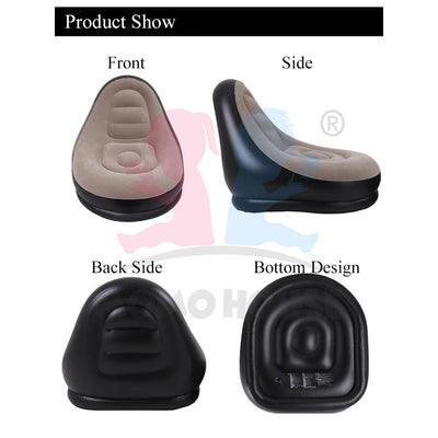 Inflatable Relaxing Air Sofa Seat Chair With Small Foot Rest Lounge