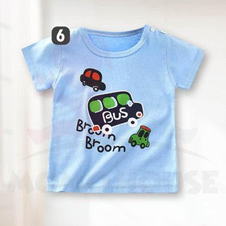 Baju Tshirt Budak Lelaki Baju Lengan Pendek Baby Short Sleeve Shirt Baju Budak Perempuan Clothes Baby Baju Budak Lelaki