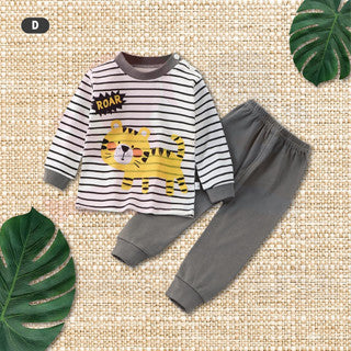 Kids Pyjamas Sleepsuit Baby Clothes Kids Sleepwear Baju Tidur Lengan Panjang Budak Pajamas Long Sleeve Pyjamas Kids Set