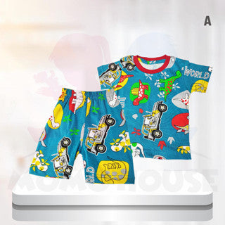 Baju Baby Newborn Baby Clothing Tshirt Bayi Baju Murah Printed Cartoon T Shirt Unisex Short Sleeve Shirt (Random Pick)