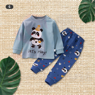 Kids Pyjamas Sleepsuit Baby Clothes Kids Sleepwear Baju Tidur Lengan Panjang Budak Pajamas Long Sleeve Pyjamas Kids Set