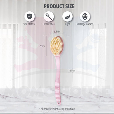 Bath Shower Body Back Brush Spa  Scrubber Massage Brush Berus Mandi