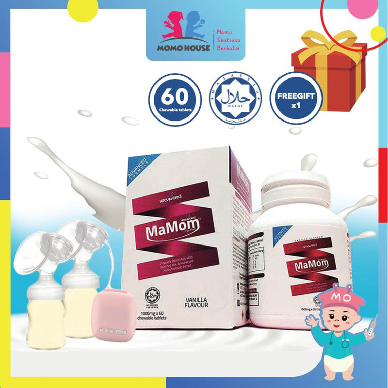 Original Mamom Milk Booster Milkbooster Penghasilan Susu 60 Tablets