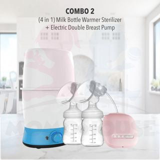 (4 in 1) Milk Bottle Warmer Sterilizer Steriliser - Combo Breast Pump Real Bubee