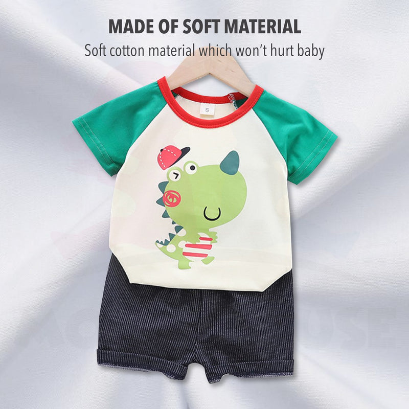 Newborn Baby Boy Clothing Shirt Short Sleeve Set (BM032)