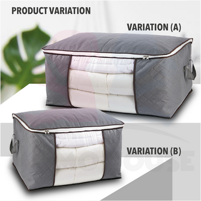 Foldable Clothes Storage Box Large Capacity Storage Bag Dustproof Non-Woven Fabric bag Kotak Besar Simpanan Baju